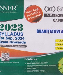 SCANNER CA FOUNDATION Paper-3 QUANTITATIVE APTITUDE 2024 | AMAR OMAR, RASIKA GOENKA, NISHANT KUMAR | Shuchita Prakashan