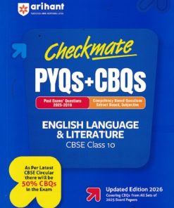 CHECKMATE PYQS + CBQS ENGLISH LANGUAGE & LITERATURE CBSE CLASS 10th | ARIHANT