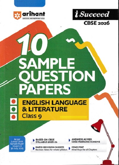 ENGLISH LANGUAGE & LITERATURE Class 9th CBSE - ISUCCEED - 10 SAMPLE QUESTION PAPERS 2026 | ARIHANT