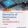 Elements of Electronics FIRST YEAR DIPLOMA - Semester II Electrical Engineering Group (EE / EP) |  J. S. Katre | Tech Knowledge  Publications