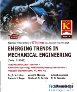 EMERGING TRENDS IN MECHANICAL ENGINEERING TY DIPLOMA SEM 5TH K SCHEME | DINESH V LOHAR | TECHKNOWLEDGE