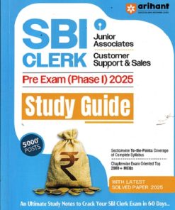 SBI Clerk (Junior Associates/Customer Support & Sales) Pre Exam (Phase I) 2025 | Study Guide  | ARIHANT
