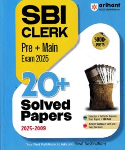 SBI Clerk Pre + Main Exam 2025 | 20+ Solved Papers (2009-2025)  | ARIHANT