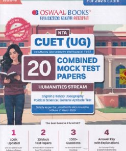 NTA CUET (UG) (COMMON UNIVERSITY ENTRANCE TEST) 20 COMBINED MOCK TEST PAPERS HUMANITIES STREAM FOR EXAM 2025 | OSWAAL BOOKS
