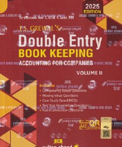 DOUBLE ENTRY BOOK KEEPING CLASS 12TH VOL 2  | T S GREWALS | SULTAN CHAND