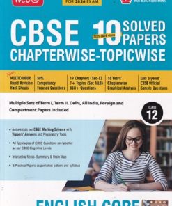 ENGLISH CORE CLASS 12TH - CBSE 2025 to 2016 YEARS 10 SOLVED PAPERS CHAPTERWISE-TOPICWISE | MTG