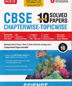 SCIENCE CLASS 10TH - CBSE 2025 to 2016 YEARS 10 SOLVED PAPERS CHAPTERWISE-TOPICWISE | MTG
