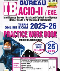 IB INTELLIGENCE ACIO -2 / EXE. TIER 1 ONLINE EXAM 2025-26 PRACTICE WORK BOOK | KIRAN INSTITUDE