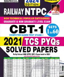 Railway NTPC CBT Stage 1 2024 Edition Solved Papers Total 60 Sets TCS PYQs Volume 1  |  Kiran Institute of Career Excellence
