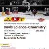 BASIC SCIENCE-CHEMISTRY (FE Diploma Sem-I) MSBTE (K Scheme) | DR. JAYSHREE A. PARIKH | TechKnowledge Publications