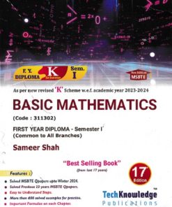 BASIC MATHEMATICS (FE Diploma Sem-I) MSBTE (K Scheme) | SAMEER SHAH | TechKnowledge Publications