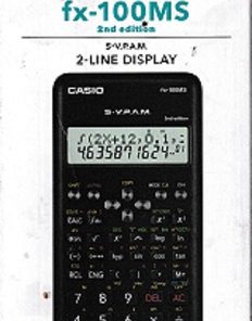 Casio FX100MS 2nd Gen Non Programmable Scientific Calculator, 300 Functions and 2 line Display