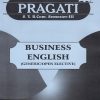 PRAGATI BUSINESS ENGLISH for SY BCom Semester 3 | Pragati Books