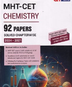 MHT-CET CHEMISTRY 92 PAPERS  SOLVED CHAPTERWISE 2024-2021 |  CET SCORE BOOSTER