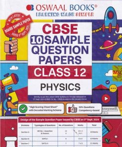 CBSE 15 SAMPLE QUESTION PAPERS Class- 12 PHYSICS 2026 | OSWAAL BOOKS