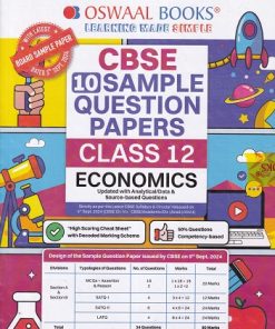 CBSE 10 SAMPLE QUESTION PAPERS CLASS- 12 ECONOMICS | OSWAAL BOOKS