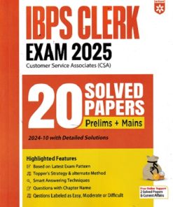 IBPS Clerk (CSA) Prelims & Mains Exam 2025 | 20 Solved Papers with Detailed Solutions 
