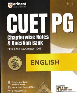 CUET PG CHAPTERWISE NOTES & QUESTION BANK FOR 2026 EXAMINATION ENGLISH | ARIHANT