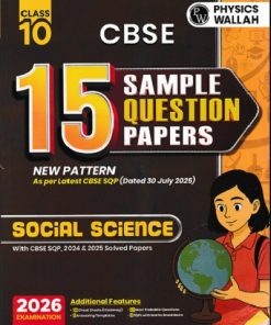 CBSE 15 SAMPLE QUESTION PAPERS SOCIAL SCIENCE 10TH | PHYSICS WALLAH