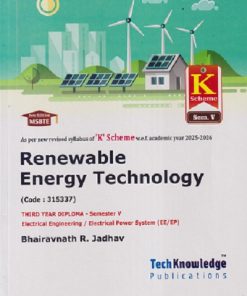 RENEWABLE ENERGY TECHNOLOGY THIRD YEAR DIPLOMA SEM - 5 | BHAIRAVNATH R JADHAV 'K' SCHEME | TECHKNOWLEDGE