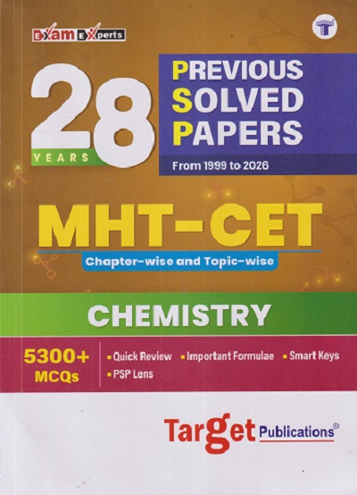 28 YEARS PREVIOUS SOLVED PAPERS FROM 1999 TO 2026 MHT CET CHAPTER WISE AND TOPIC WISE CHEMISTRY