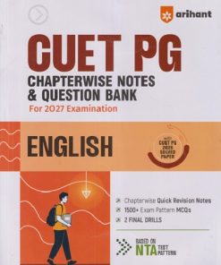 CUET PG CHAPTERWISE NOTES & QUESTION BANK FOR 2026 EXAMINATION ENGLISH | ARIHANT