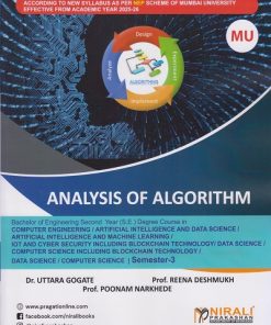 ANALYSIS OF ALGORITHM [Course Code 2113113] For MU Semester 3 Second Year Degree Course (BE) In Computer Engineering | Dr. Uttara Gogate | Nirali Prakashan