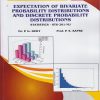 EXPECTATION OF BIVARIATE PROBABILITY DISTRIBUTIONS AND DISCRETE PROBABILITY DISTRIBUTIONS : Statistics (STS-201-MJ) for SY BSc and BA Semester 3 | Dr. P.G. Dixit, Prof. P.S. Kapre | Nirali Prakashan