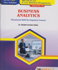 BUSINESS ANALYTICS for SY BBA (AICTE) and BCom (Business Management) Semester 3 | Dr. Pradip Kumar Sinha | Nirali Prakashan