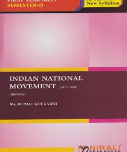INDIAN NATIONAL MOVEMENT (1920-1950) History for F.Y.B.A. Semester 2