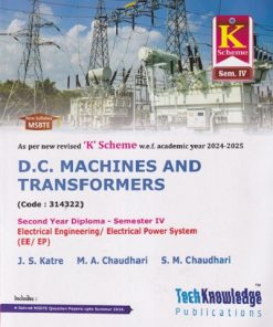 D C MACHINES AND TRANSFORMERS SY DIPLOMA SEM 4TH K SCHEME | J S KATRE