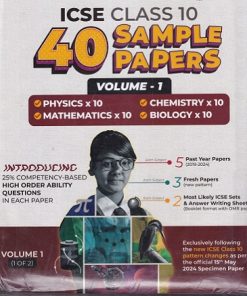 ICSE CLASS 10TH 40 SAMPLE PAPERS VOL 1
