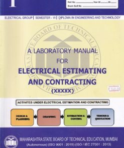 LABORATORY MANUAL FOR ELECTRICAL ESTIMATING AND CONTRACTING (314325)