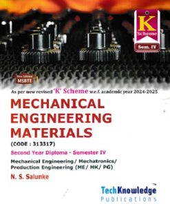 MECHANICAL ENGINEERING MATERIALS SY DIPLOMA SEM 4TH | N S SALUNKHE
