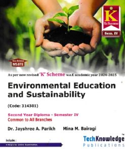 ENVIRONMENTAL EDUCATION AND SUSTAINABILITY For MSBTE K Scheme Semester 4 | DR JAYSHREE PARIKH