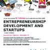 ENTREPRENEURSHIP DEVELOPMENT AND STARTUPS