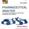 PHARMACEUTICAL ANALYSIS | DAVID G WATSON | ELSEVIER