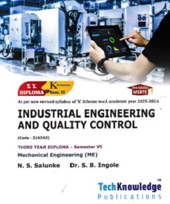 INDUSTRIAL ENGINEERING AND QUALITY CONTROL | N S SALUNKHE | TECHKNOWLEDGE
