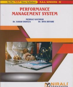 PERFORMANCE MANAGEMENT SYSTEM for MBA Semester 4 | Mehnaz Kaushar | Nirali Prakashan