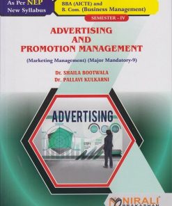 ADVERTISING AND PROMOTION MANAGEMENT (Marketing Management) for BBA Semester 4 | Dr. Shaila Bootwala | Nirali Prakashan