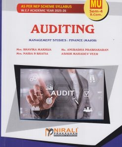 AUDITING for MU SY BCom Semester 4 | Mrs. Bhavika Makhija | Nirali Prakashan