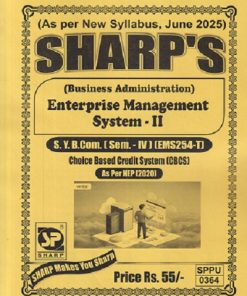 (BUSINESS ADMINISTRATION) ENTERPRISE MANAGEMENT SYSTEM -2 SY B COM (SEM 4) (EMS254-T