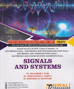 SIGNALS AND SYSTEMS for DBATU Second Year [SY] BTech in Electronics Engineering Semester 4 | Dr. Digambar V. Puri | Nirali Prakashan