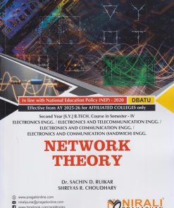 NETWORK THEORY for DBATU Second Year [SY] BTech in Electronics Engineering Semester 4 | Dr. Sachin D. Ruikar | Nirali Prakashan