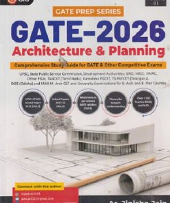 SECOND HAND BOOK | GATE PREP SERIES |  GATE -2026 ARCHITECTURE & PLANNING | 4 COPY  |  AR JINISHA JAIN | GKP