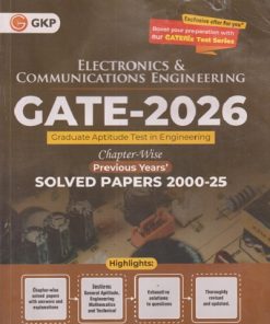 SECOND HAND BOOK | GATE - 2026 ELECTRONICS & COMMUNICATIONS ENGINEERING | GRADUATE APTITUDE TEST IN ENGINEERING CHAPTERWISE PREVIOUS YEARS SOLVED PAPERS 2000-25 | GKP