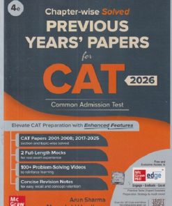 CHAPTERWISE SOLVED PREVIOUS YEARS PAPERS FOR CAT 2026 | ARUN SHARMA, MEENAKSHI UPADHYAY | MC GRAW HILL