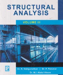 SECOND HAND BOOK |STRUCTURAL ANALYSIS VOL - 3 | R VAIDYANATHAN | LAXMI