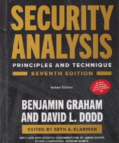 SECOND HAND BOOK | SECURITY ANALYSIS PRINCIPLES AND TECHNIQUE | BENJAMIN GRAHAM | MC GRAW HILL
