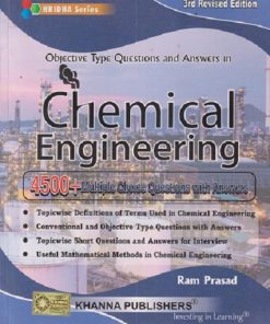 CHEMICAL ENGINEERING 4500+ MULTIPLE CHOICE QUESTIONS WITH ANSWERS | RAM PRASAD | KHANNA PUBLISHERS